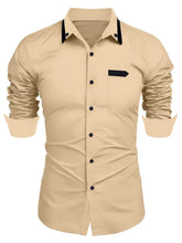 Men's Casual Fashion Business Trends Long-sleeved Shirt